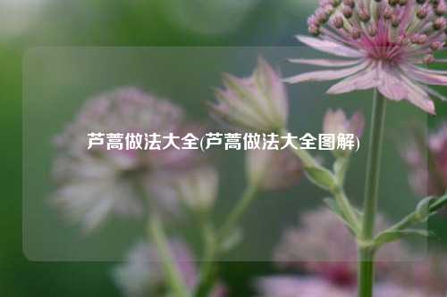 芦蒿做法大全(芦蒿做法大全图解)